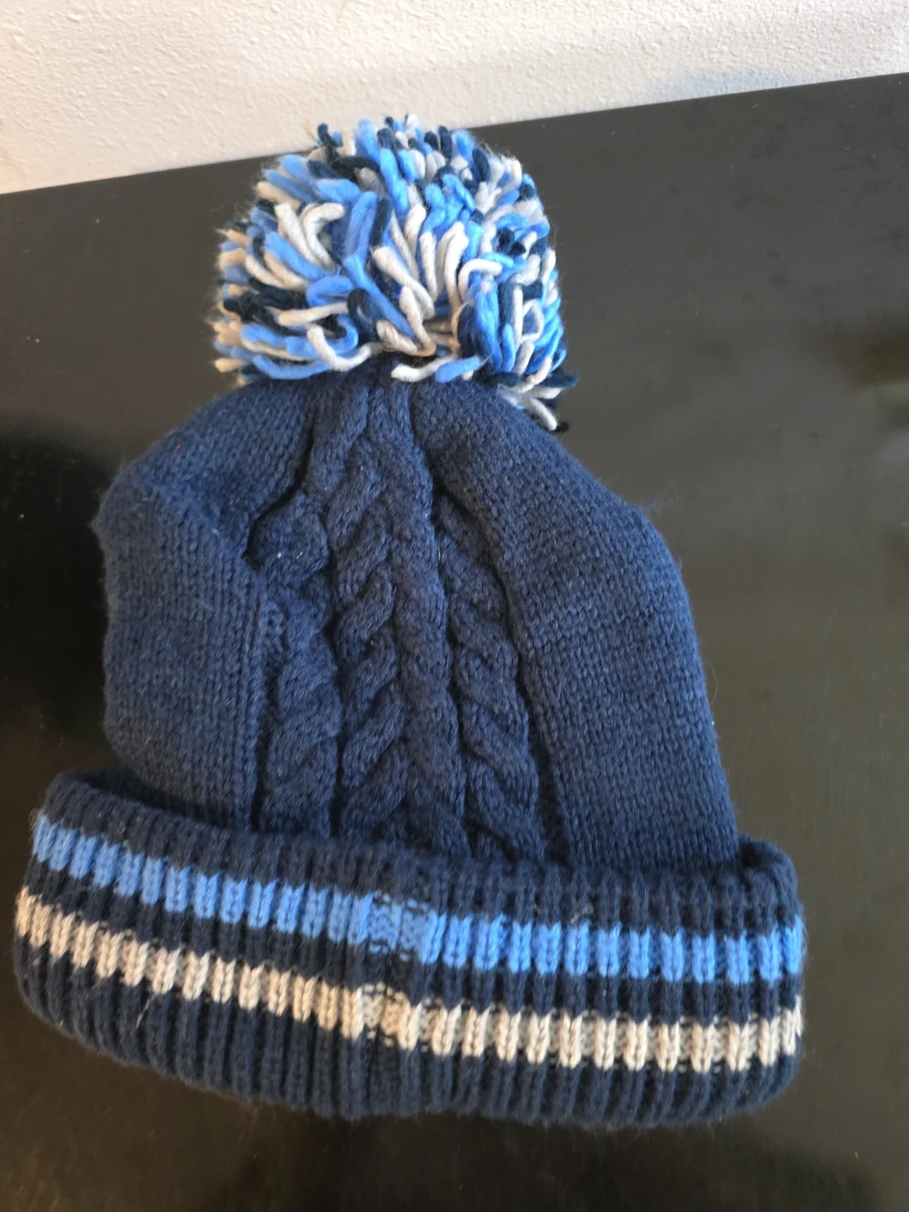 Ravenclaw Kids Navy Blue Pom Knit Hat